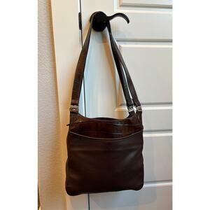 Vintage Fossil Brown Pebbled Leather Purse Excellent